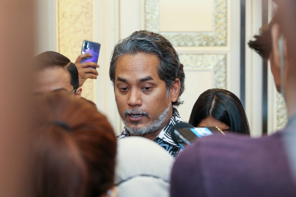 Health Minister Khairy Jamaluddin speaks to the press during the official opening of Asia Dermatology & Aesthetic Medicine Summit 2022 (ADAMS 2022) at Shangri-La Kuala Lumpur.September 24, 2022 — Picture by Devan Manuel