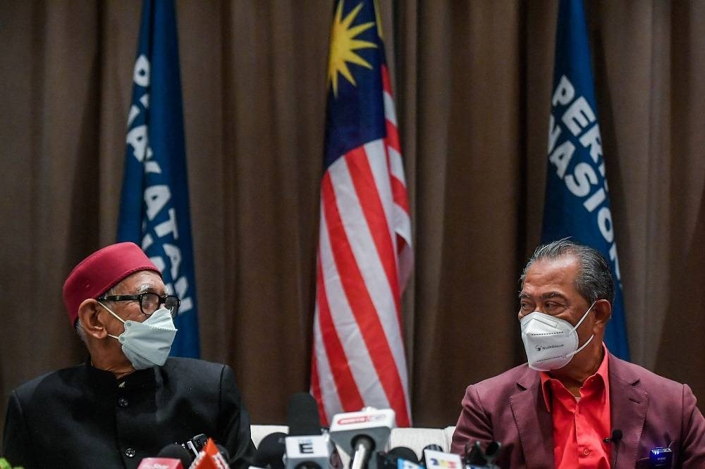 Lately, there seems to be a rift between leaders of both parties, as they cross paths in identifying which party or parties were their enemies. It came to the stage that Tan Sri Muhyiddin Yassin asked the Islamist party to state whether they were together or not. —  Picture by Hari Anggara