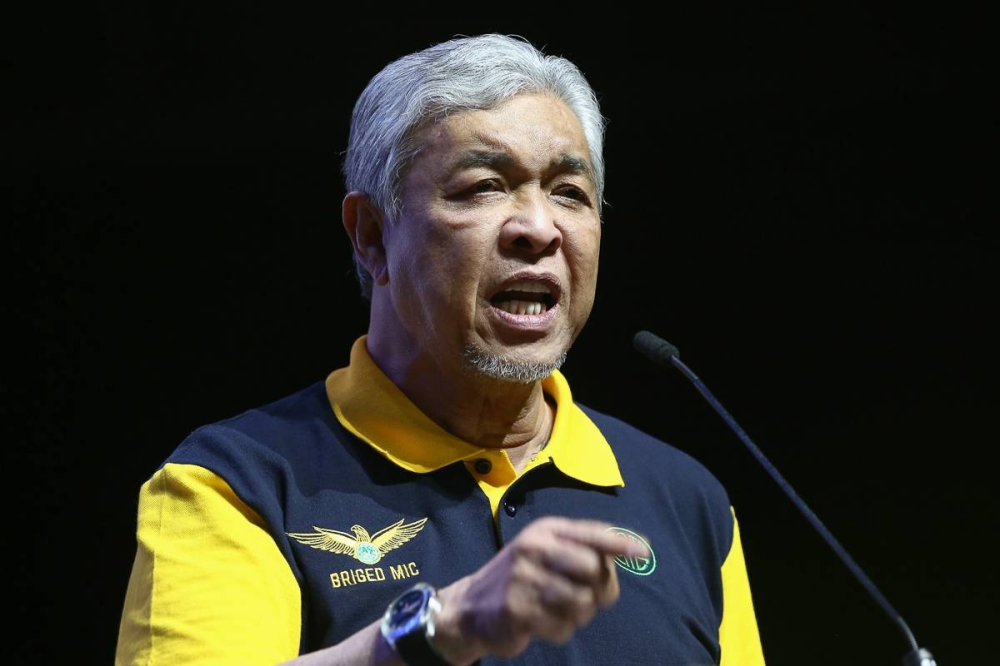 Zahid said the Opposition’s flood narrative was similar to the tactic it used in past state elections during the Covid-19 pandemic. — Picture by Yusof Mat Isa