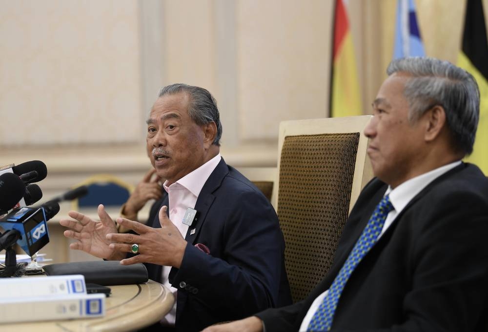 PN chairman Tan Sri Muhyiddin Yassin said holding the general election during the flood season would surely affect its smooth running, besides inconveniencing the people. — Bernama pic