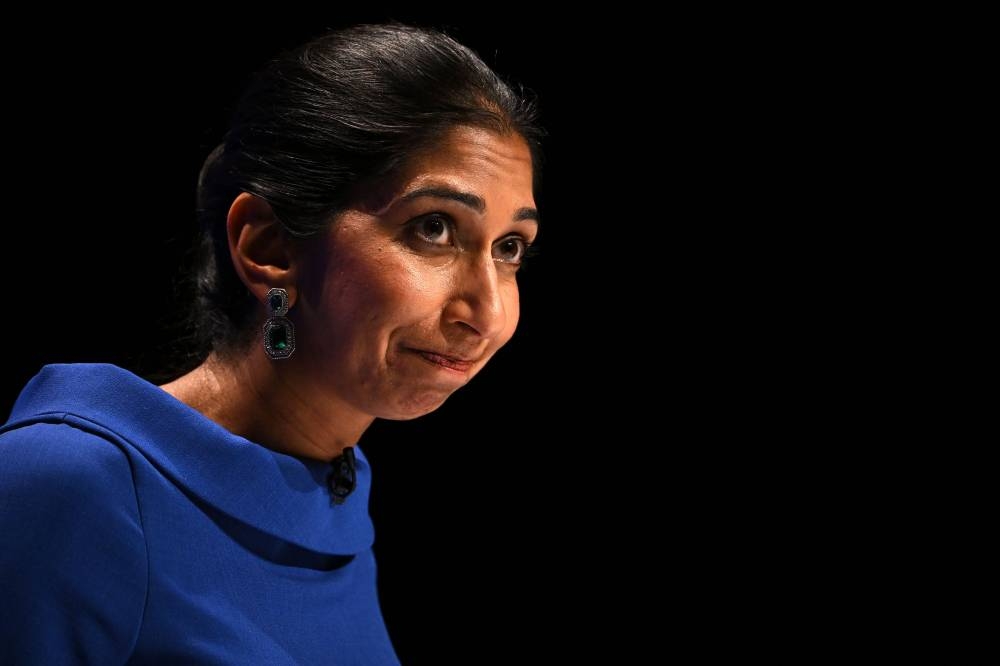 Suella Braverman said the situation, in which criminal gangs were exploiting vulnerable migrants, had 'gone on for far too long'. — AFP