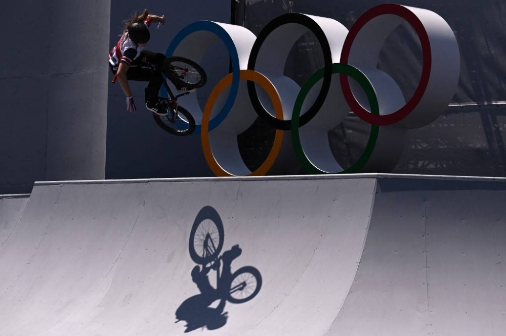 Britain's Charlotte Worthington competes in the cycling BMX freestyle women's park final during the Tokyo 2020 Olympic Games August 1, 2021. BMX will feature in the 2026 Commonwealth Games. — AFP pic 