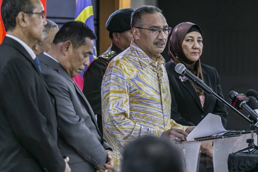 Senior Defence Minister Datuk Seri Hishammuddin Hussein said it included procurement of special equipment worth RM10 million, communication equipment (RM7 million), special operation vehicles (RM2.8 million) and weaponry (RM1.9 million), among others. — Picture by Hari Anggara