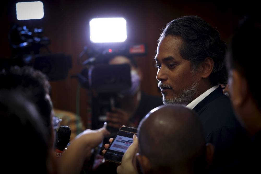 Health Minister Khairy Jamaluddin speaks to the media after launching the KKMNOW portal in Putrajaya, October 5, 2022. — Bernama pic  
