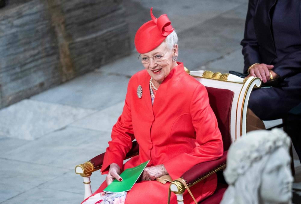In this file photo taken on September 11, 2022 Queen Margrethe II of Denmark attends a service at the Copenhagen Cathedral to mark the 50th anniversary of her accession to the throne. — Martin Sylvest/Ritzau Scanpix/AFP pic