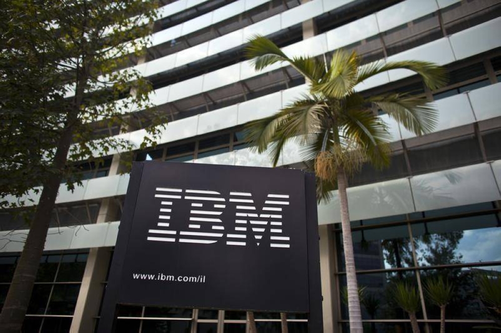 The IBM logo is seen outside the company's offices in Petah Tikva, near Tel Aviv October 24, 2011. — Reuters pic
