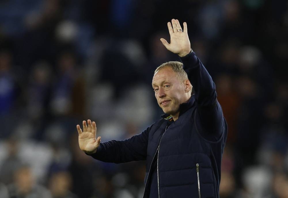 Nottingham Forest manager Steve Cooper looks dejected after the Premier League match against Leicester City at King Power Stadium, Leicester October 3, 2022. — Action Images pic via Reuters