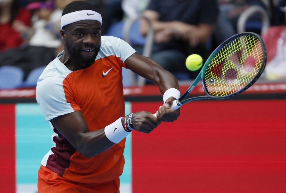 Frances Tiafoe of the US in action during his semi-final match against South Korea’s Kwon Soon-woo at the Ariake Coliseum in Tokyo, Japan, October 8, 2022. — Reuters