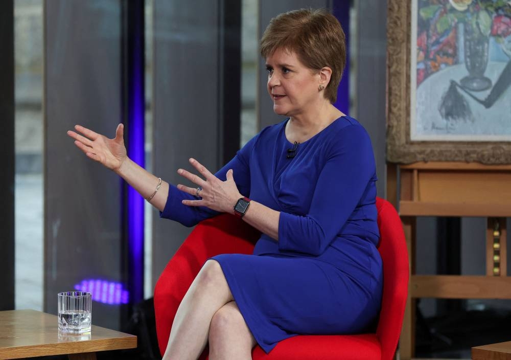 Scottish National Party (SNP) Leader Nicola Sturgeon is confident another referendum is on the cards. — Reuters pic