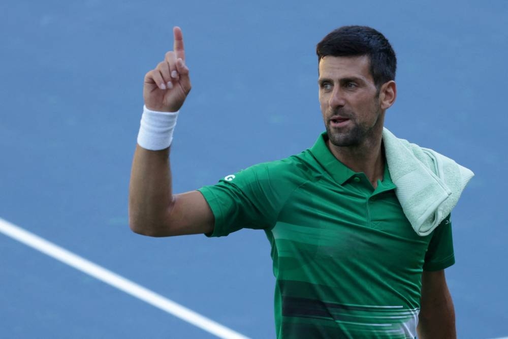 Djokovic now has four titles from just 10 events this season following victories in Rome and at Wimbledon. — Reuters pic   