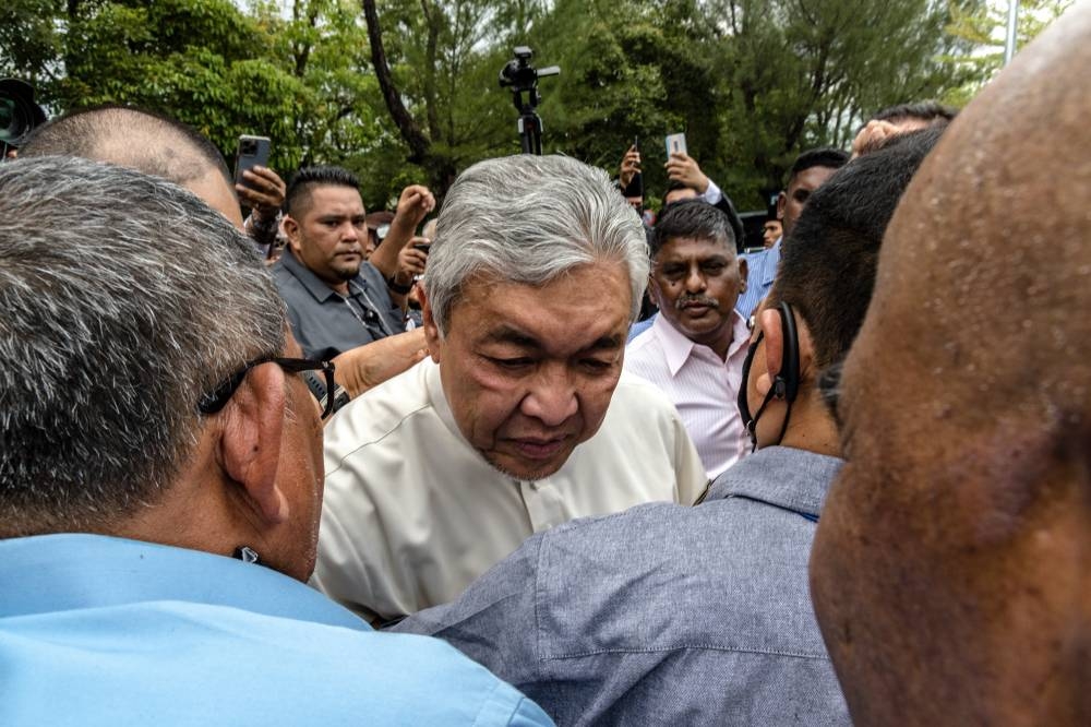 Datuk Seri Ahmad Zahid Hamidi has been leading the pressure to dissolve Parliament. — Picture by Firdaus Latif