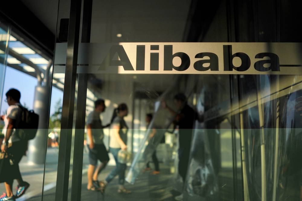 Shares in Alibaba and Tencent dropped 3.3 per cent and 1.7 per cent, respectively, by 0258 GMT on Monday. — Reuters pic