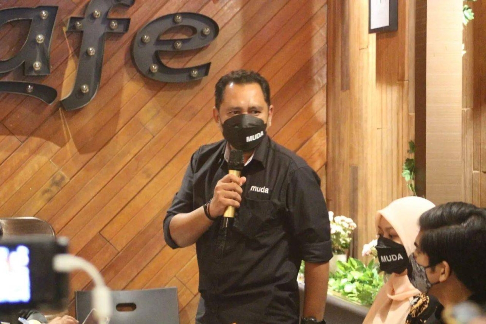 Johor Muda chief Mohd Azrol Rahani said BN has neglected people’s interests on several occasions, citing this year’s state election amidst the Covid-19 pandemic as an example. — Picture by Ben Tan  