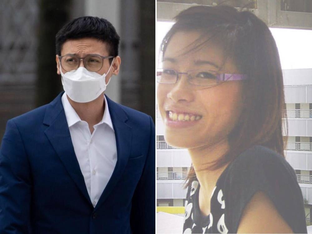 Ahmad Danial Mohamed Rafa'ee (left) arriving at the State Courts on July 6, 2022. He faces six charges over the death of Felicia Teo Wei Ling (right) in 2007. ― TODAY pic