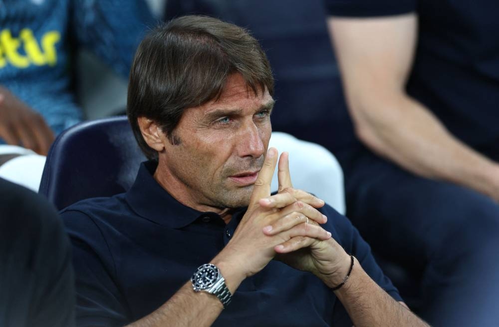Tottenham Hotspur manager Antonio Conte before the match against Marseille at the Tottenham Hotspur Stadium, London September 7, 2022. — Reuters pic