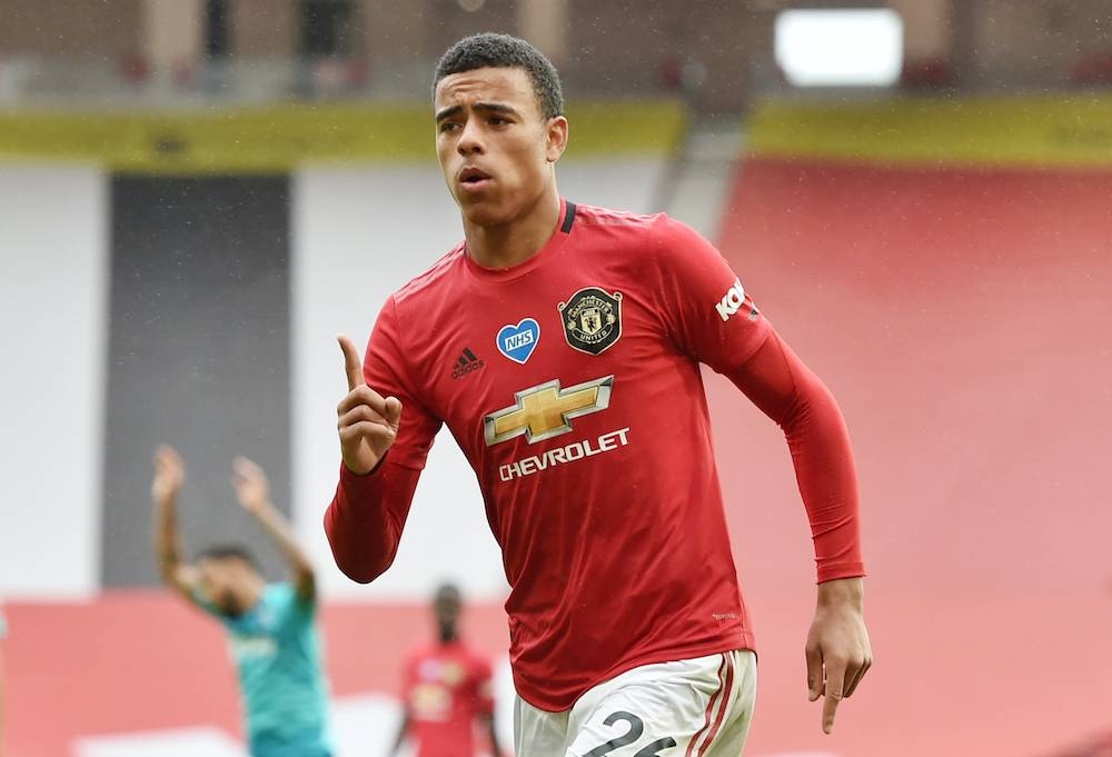 File photo of Manchester United’s Mason Greenwood celebrating his goal against Bournemouth, Manchester July 4, 2020.. ― Reuters pic