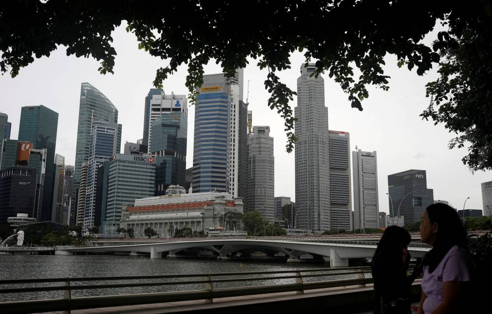 The Global Financial Centers Index rated Singapore as the world’s third most influential financial centre, after only New York and London. ― Reuters pic