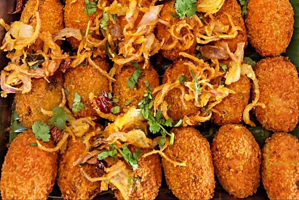 Fish cutlets, made from 'ikan tenggiri' and Kadei’s secret blend of spices.