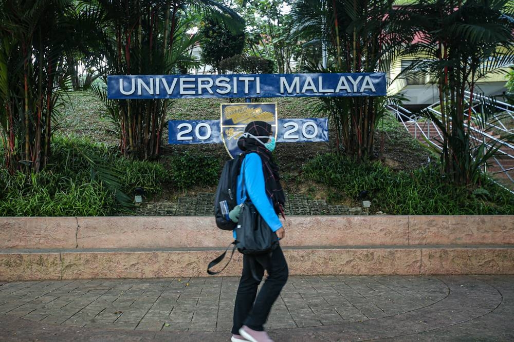 A general view of Universiti Malaya March 17, 2020. — Picture by Hari Anggara