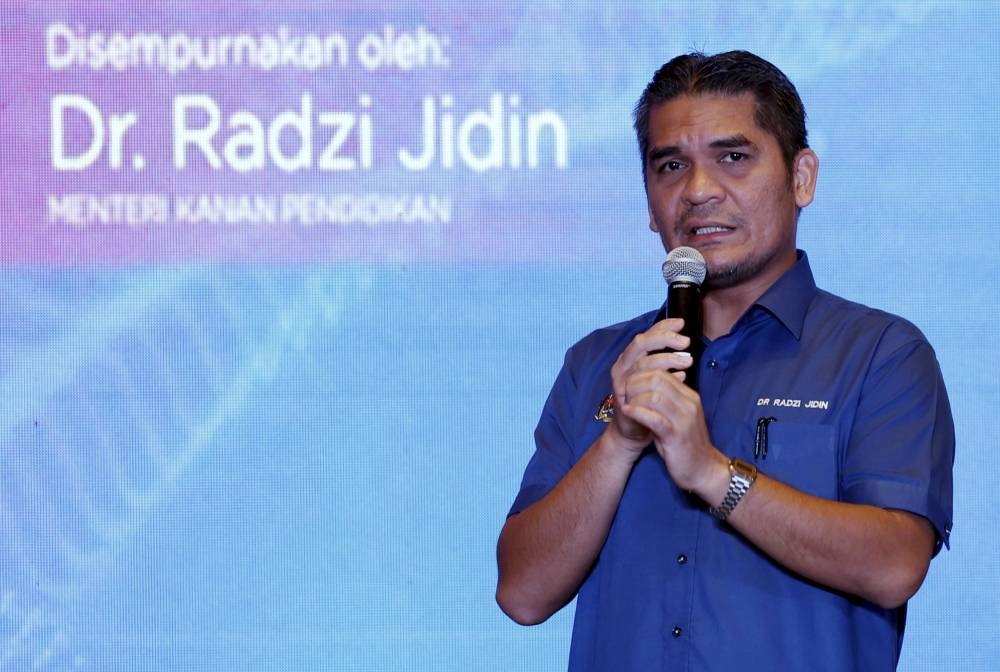 Radzi said the education syllabus cannot be changed frequently lest it inconveniences both teachers and students. — Bernama pic
