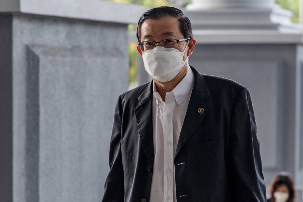 Lim Guan Eng, 61, is facing an amended charge of using his position as Penang chief minister to solicit RM3.3 million in bribes as an inducement to assist Consortium Zenith BUCG Sdn Bhd (CZBUCG) owner, Zarul Ahmad, to secure the project worth RM6,341,383,702. — Picture by Firdaus Latif