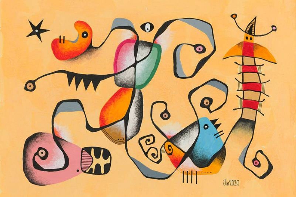 'Running Off' from the 'Restart 2020: Continuation and Change' series (also the title of Lim Siang Jin’s exhibition). — Pictures courtesy of Lim Siang Jin