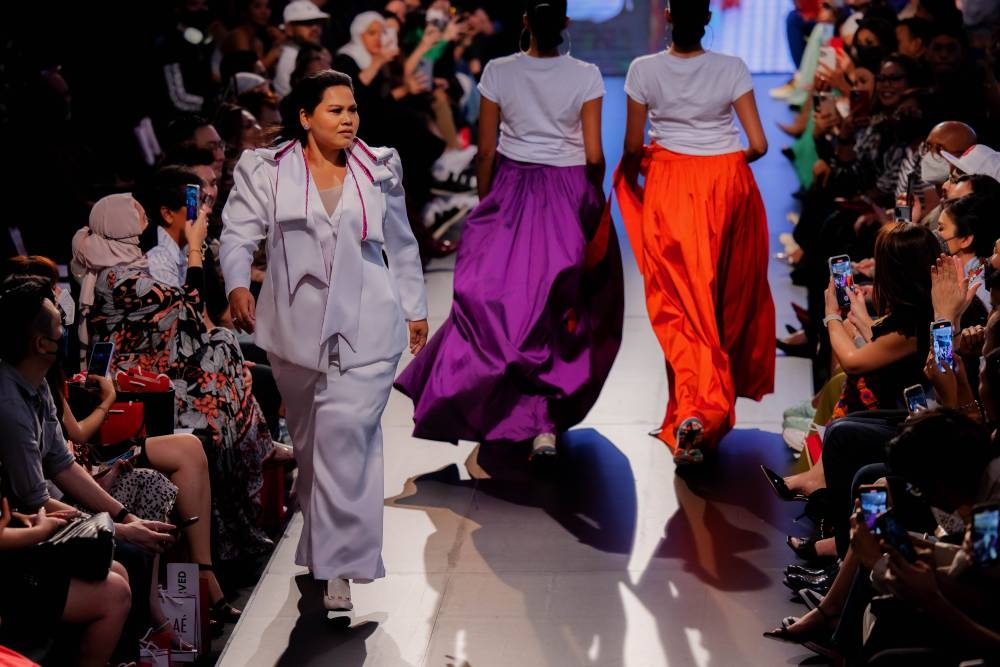 Bubbly TV host Sherry Alhadad, who is known to celebrate body positivity, on the runway. — Picture courtesy of All is Amazing Photography