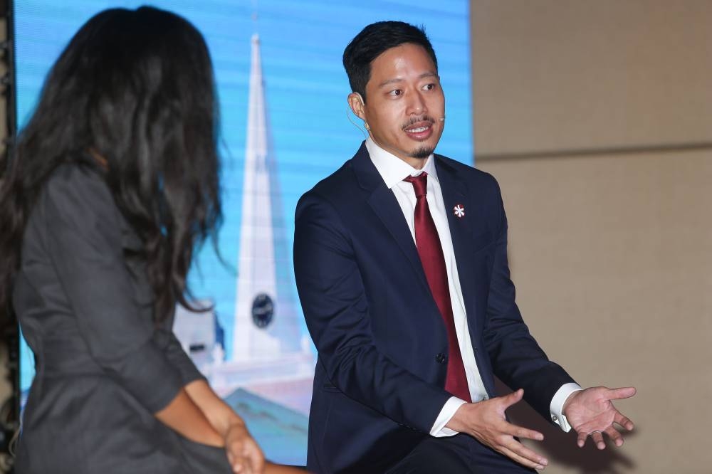 Michelin Experiences director of communications Elisabeth Boucher-Anselin and managing director of Michelin Malaysia, Singapore, and Brunei Prichapakorn Dangrojana at the press conference, October 20, 2022. — Picture by Choo Choy May