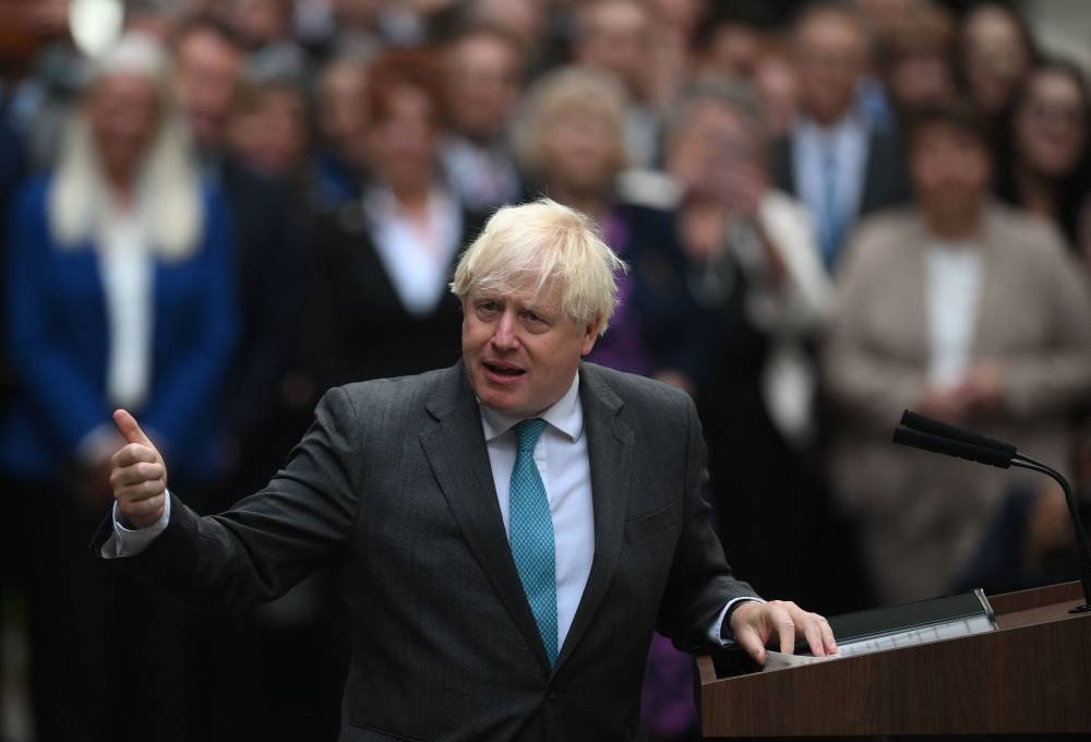 According to The Times, Boris Johnson intends to join the race to succeed Liz Truss. — AFP pic