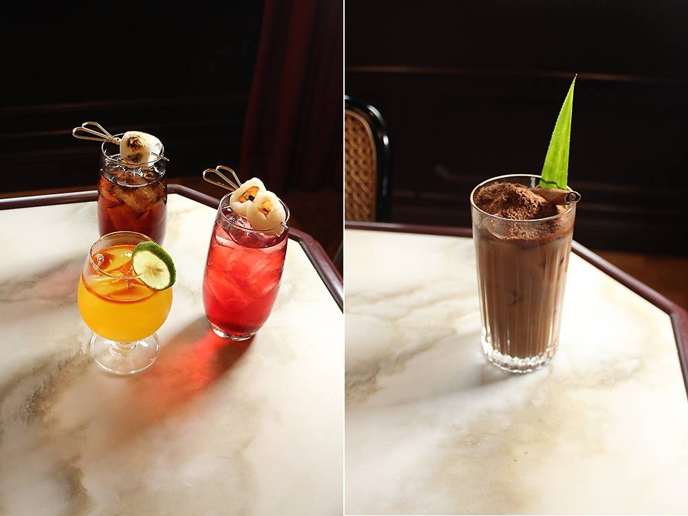 Pair your meal with specially designed cocktails like their take on your favourite A&W Root Beer (left), a Stroke of Orange (middle) and A Currant Affair (right) that showcases Ribena (left). Kickstart the day with their Breakfast of Champions that feature the iconic Milo with a pandan infusion, 'gula Melaka', rice milk and Wild Turkey (right). — Picture courtesy of The Chow Kit — An Ormond Hotel