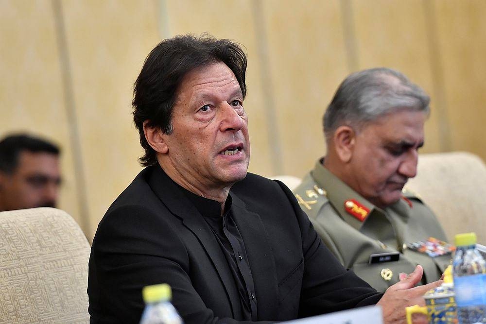 File picture shows then-Pakistan's Prime Minister Imran Khan during a meeting at the Diaoyutai State Guesthouse in Beijing, China October 9, 2019. — Reuters pic