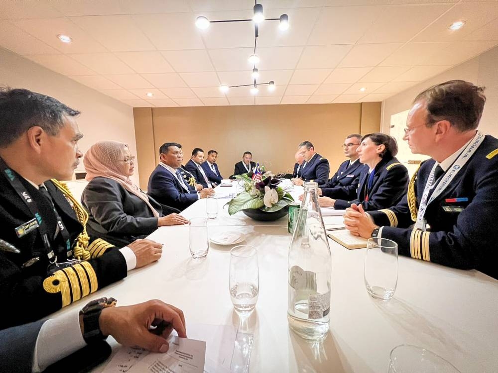 The Defence Ministry said this was the outcome of a recent bilateral meeting in France by Malaysian officials with France’s Directorate General of Armaments (DGA)’s international directorate director Gaël Diaz De Tuesta, France’s Defence Ministry and Naval Group. — Picture courtesy of Defence Ministry 