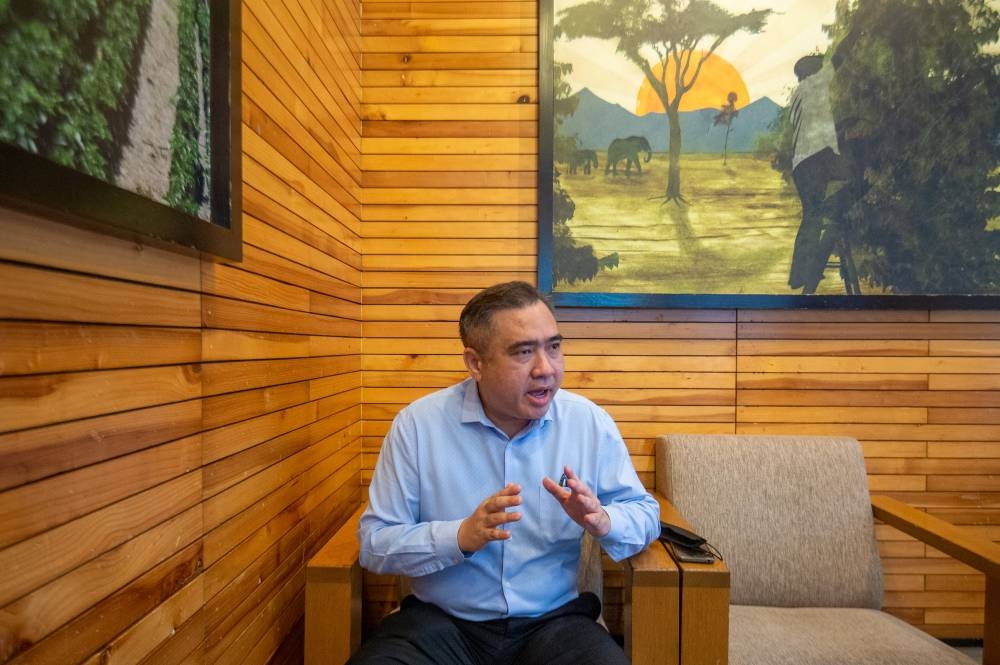 DAP secretary-general Anthony Loke speaks to Malay Mail in Kuala Lumpur, October 14, 2022. — Picture by Shafwan Zaidon