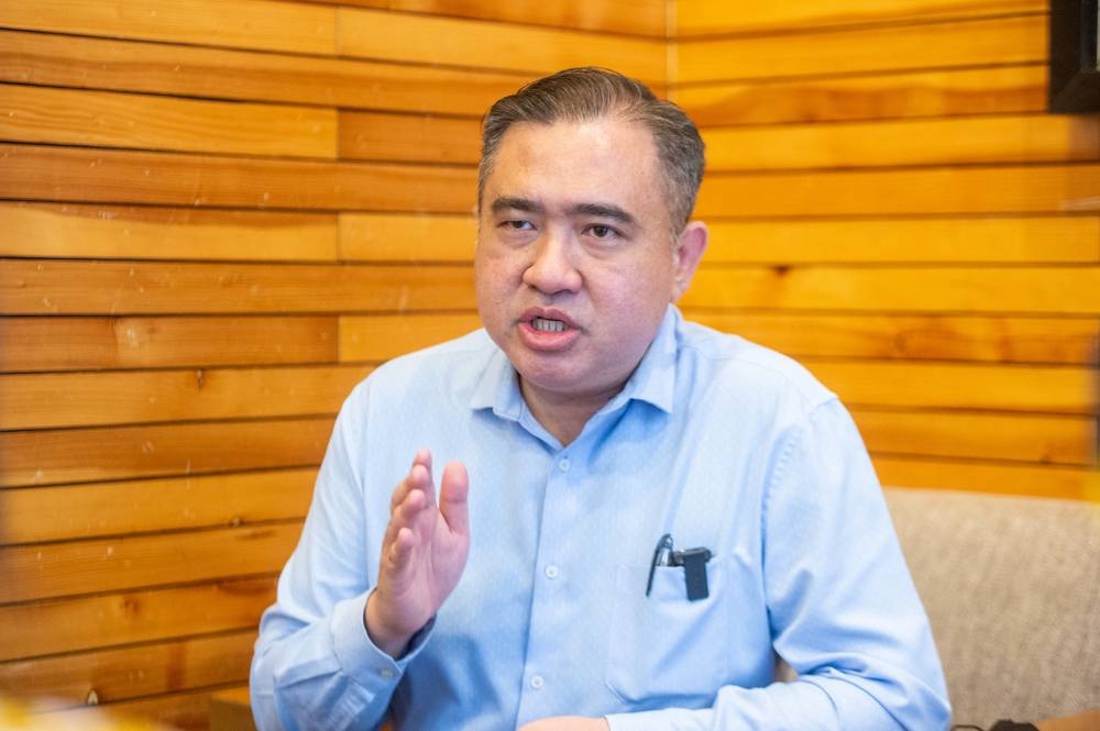 DAP Secretary-General, Anthony Loke speaks to reporters during the interview session with Malay Mail in Kuala Lumpur on October 14, 2022. — Picture by Shafwan Zaidon