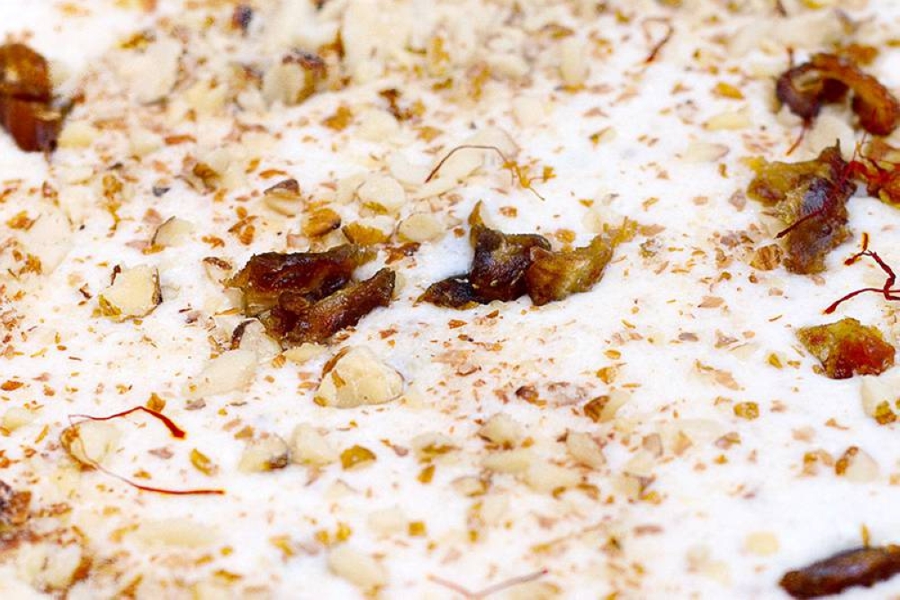 'Kaddu ki kheer', a Hyderabadi dessert made from white pumpkin, ghee, cardamom powder, almonds and saffron.