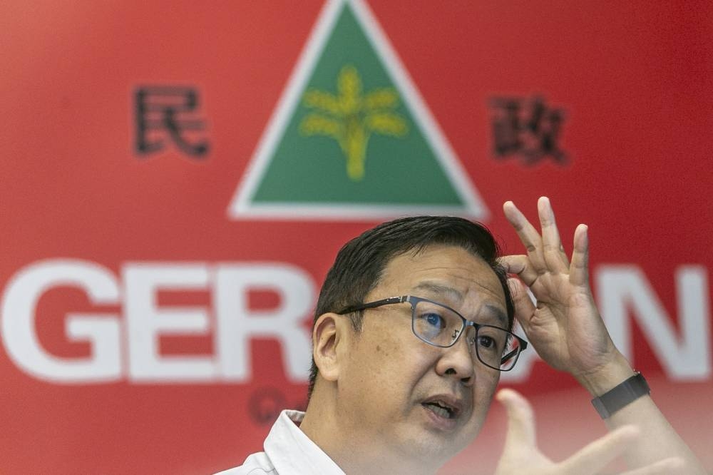 Gerakan president Datuk Dominic Lau Hoe Chai speaks to reporters during the interview at Gerakan National Headquarters PGRM tower in Kuala Lumpur September 6, 2022. — Picture by Hari Anggara