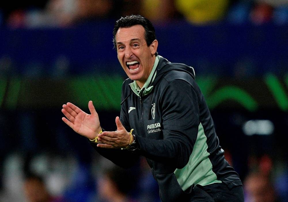 Emery has been in charge of La Liga side Villarreal since July 2020 . — Reuters pic
