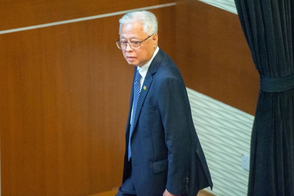 Datuk Seri Ismail Sabri Yaakob is pictured after a press conference at Bukit Aman, Kuala Lumpur October 25, 2022. — Picture by Shafwan Zaidon