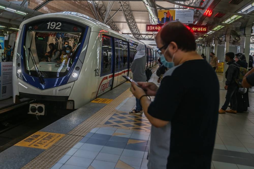 In a statement today, Rapid Rail said it would receive the new train sets in stages from June 2023 to December 2024, which are set to replace some of the two-car trains in use since 1998. — Picture by Hari Anggara