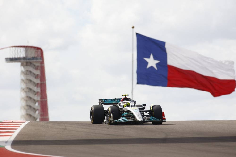 Mercedes-AMG Petronas driver Lewis Hamilton (44) finished second in the US Grand Prix at Circuit of the Americas in Austin, Texas, October 23, 2022. — Erich Schlegel-USA TODAY Sports pic via Reuters 
