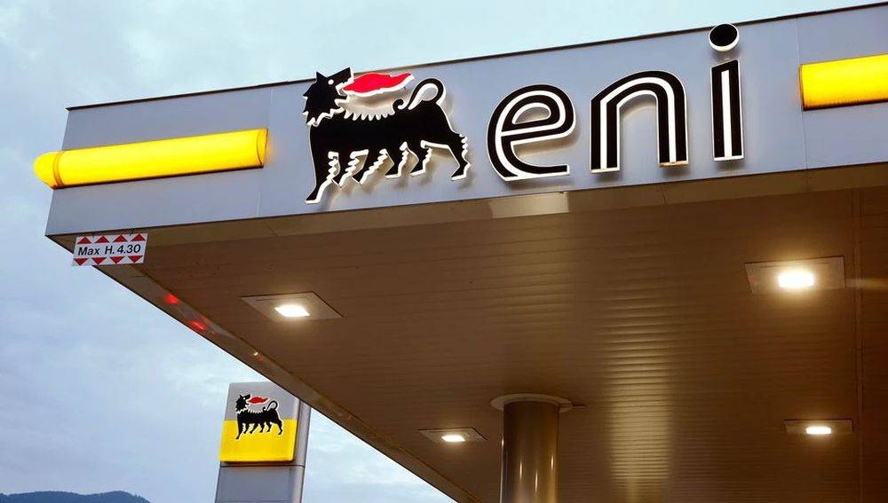 The logo of Italian Eni energy company is seen at a Agip gas station in Lugano, Switzerland June 3, 2016. — Reuters pic