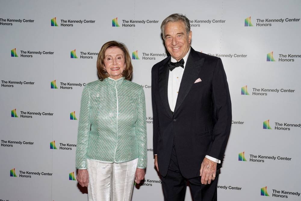 Speaker of the House Nancy Pelosi, D-CA and her husband Paul Pelosi arrive for the formal Artist’s Dinner honouring the recipients of the 44th Annual Kennedy Center Honors at the Library of Congress in Washington, DC, US, December 4, 2021. — Reuters pic