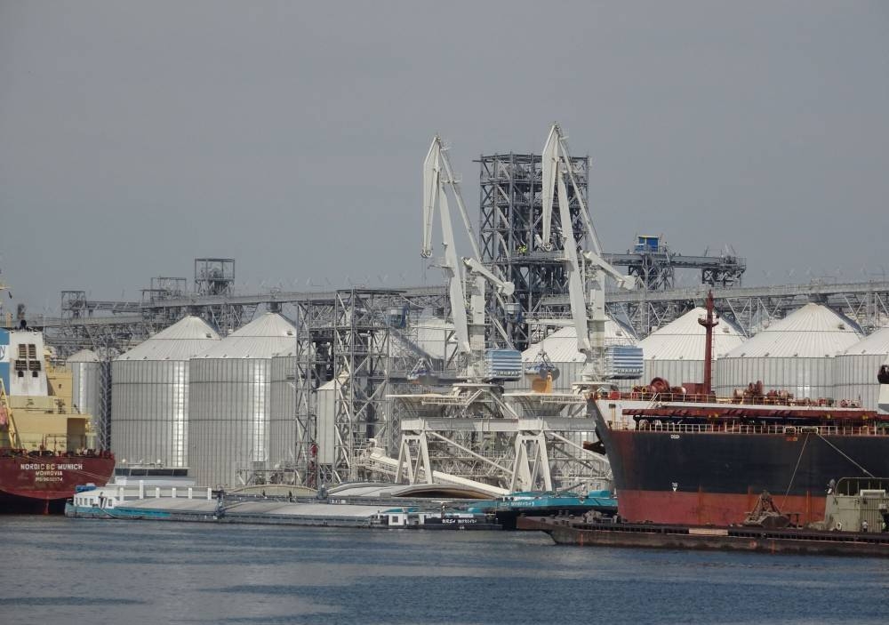 A view of the cereal terminal with grain silo in the Black Sea port of Constanta, Romania, May 11, 2022. Picture taken May 11, 2022. — Reuters pic