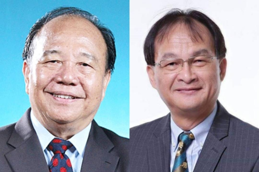 Lawas incumbent Datuk Henry Sum Agong (left) and Baru Bian. — Borneo Post pix