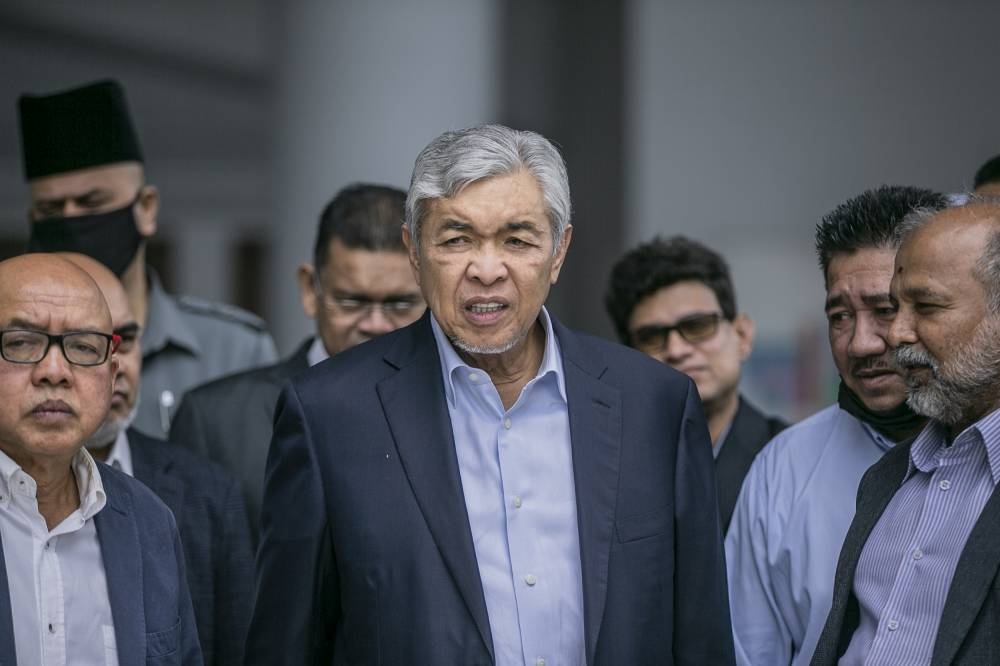While Datuk Seri Ahmad Zahid Hamidi had faced insubordination and challenges to his leadership as part of the factional politics in Umno, he holds the trump card at the moment as the party president responsible for endorsing the candidate list for GE15. — Picture by Hari Anggara