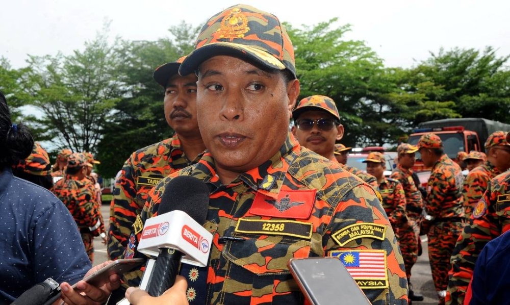 Johor Fire and Rescue Department acting director Mohd Rizal Buang said the postal voting is to ensure firemen’s duty are not interrupted throughout the GE15 period, as well as to prepare for the possibility of floods in the state October 31, 2022. — Picture by Ben Tan
