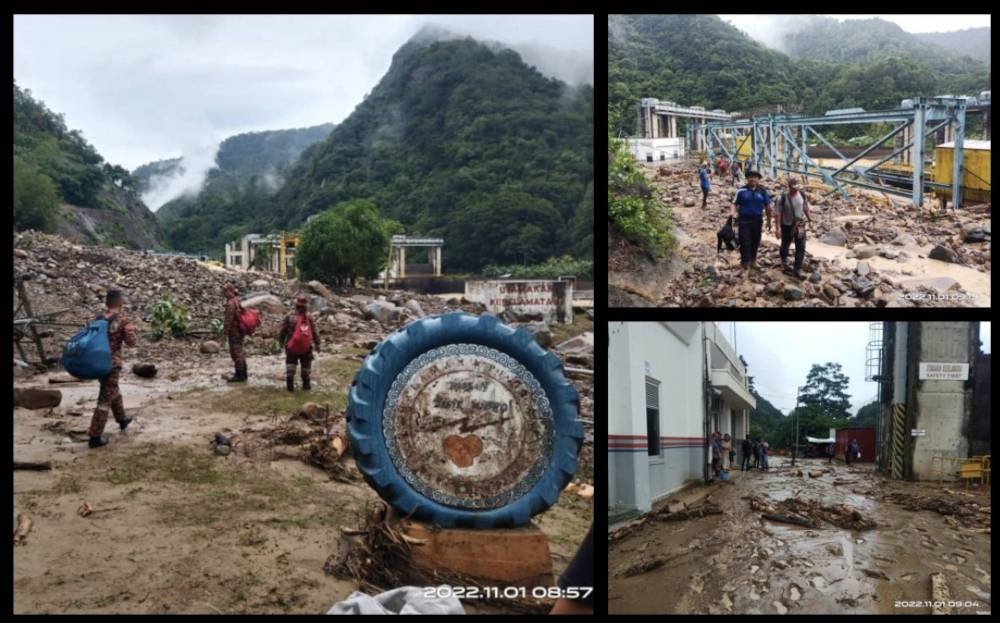 Tenom Fire and Rescue Station chief Mohd Zainal Sinsian said the department dispatched seven firemen and two fire engines to the scene after receiving a report at 8.30am. — Picture from Twitter/Sabah Fire and Rescue Dept via Bernama