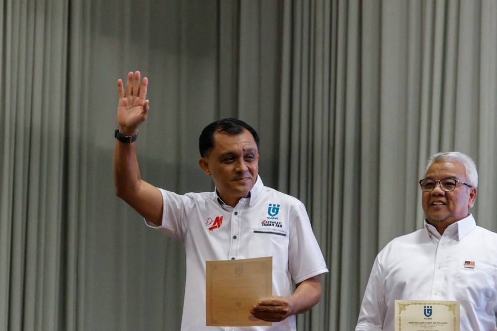 Ahmad Idham Ahmad Nazri during GTA’s announcement of its GE15 candidates at Bangi Convention Centre, November 2, 2022. — Picture by Firdaus Latif
