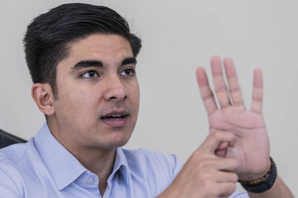 Malaysian United Democratic Alliance (Muda) president Syed Saddiq Abdul Rahman speaks to Malay Mail during an interview at his office in Petaling Jaya, October 18, 2022. — Picture by Hari Anggara