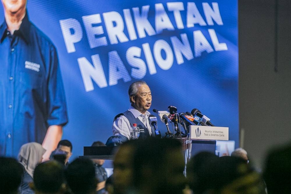 Pagoh incumbent Tan Sri Muhyiddin Yassin (pic) is up against Umno’s Datuk Seri Razali Ibrahim and PH’s Iskandar Shah Abd Rahman from PKR.— Picture by Hari Anggara